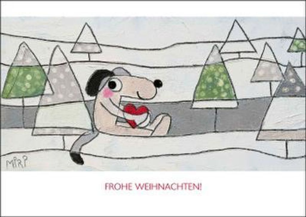Miri - Frohe Weihnachten! - Briefkarte ohne Umschlag