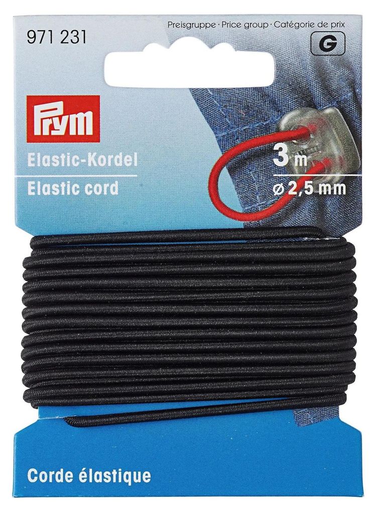 Prym 971231, Czarny, 3 m, 1 szt. Zdjęcie produktu 