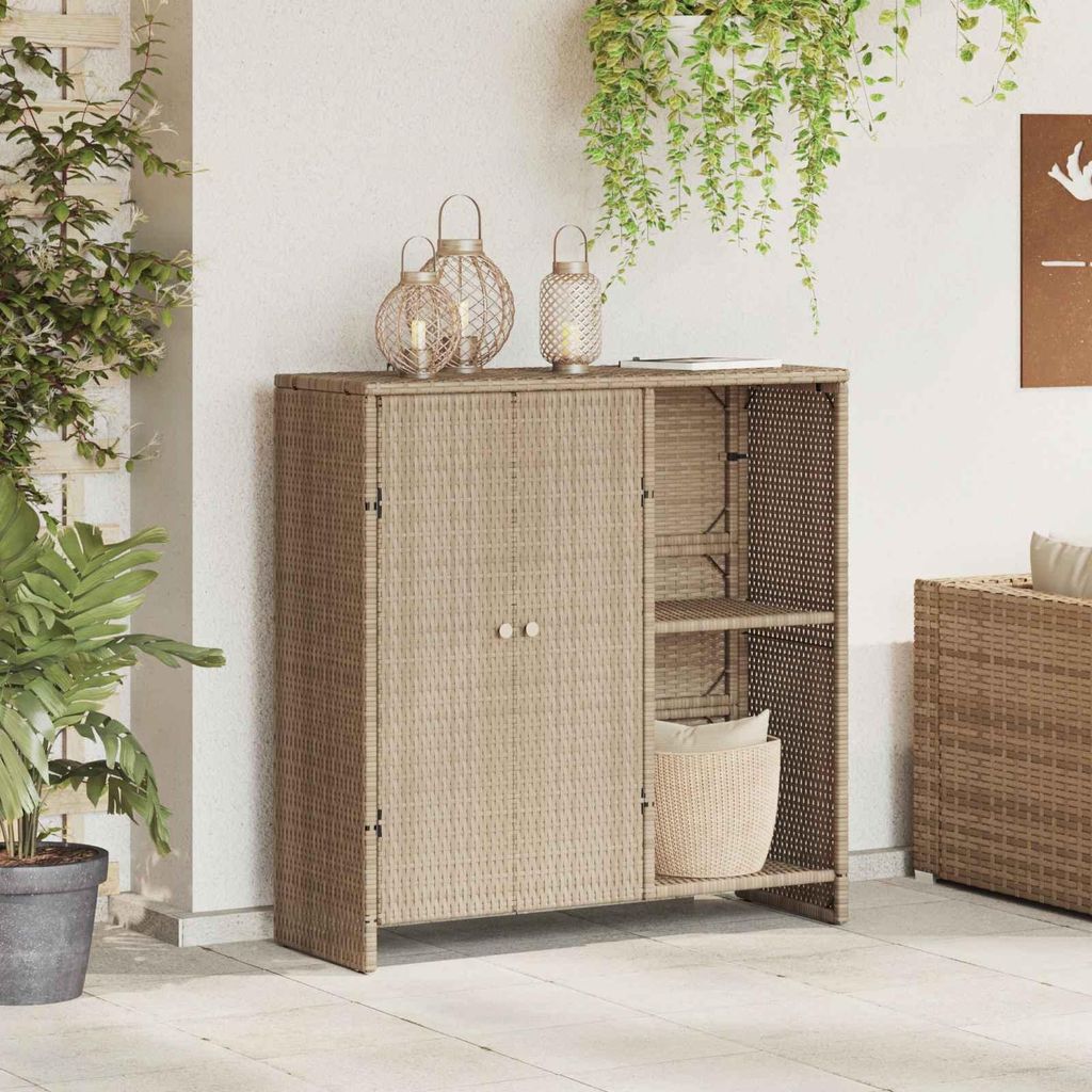 vidaXL Armoire de rangement avec étagère Beige 100 x 36 x Image du produit 