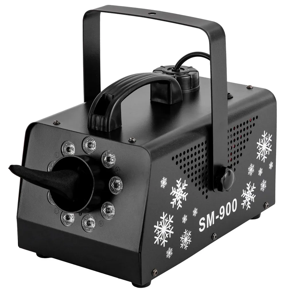 Machine à Neige LED 900W avec Télécommande - Couverture 40 m² Max