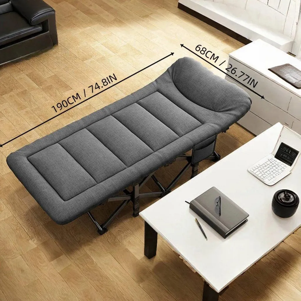 Chaise longue de camping pliable compacte contre le mal de dos - 2