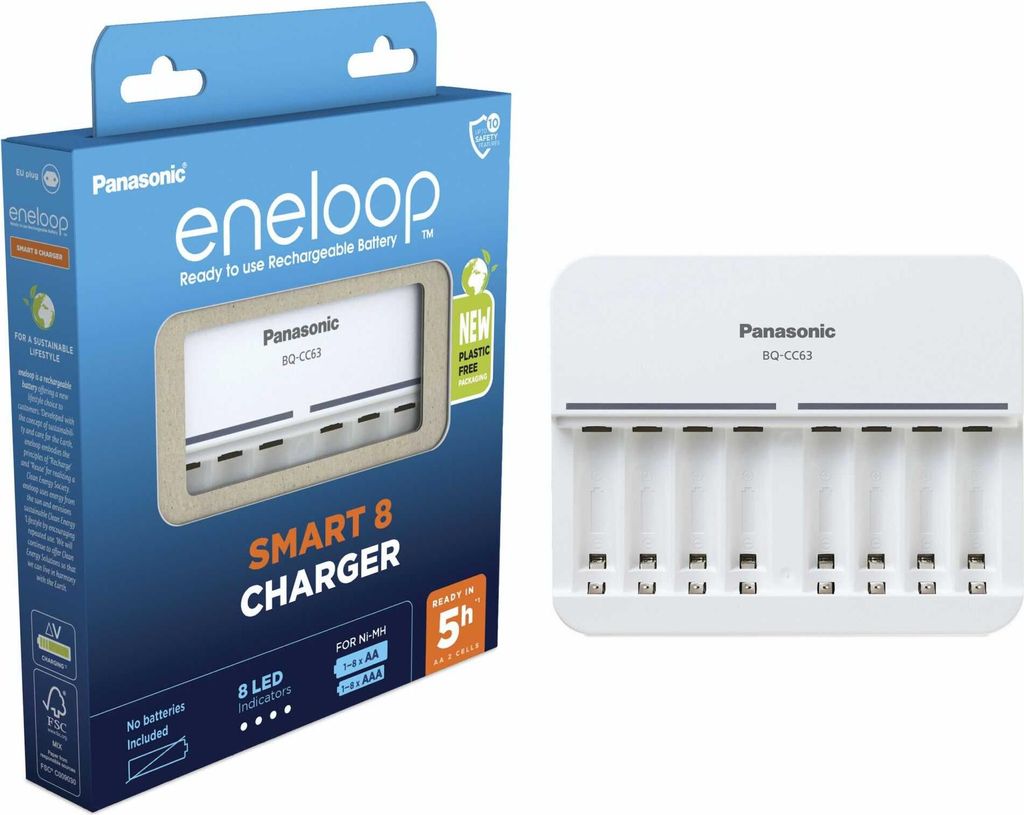 Panasonic Eneloop Smart 8 Charg. BQ-CC63 ohne Akkus