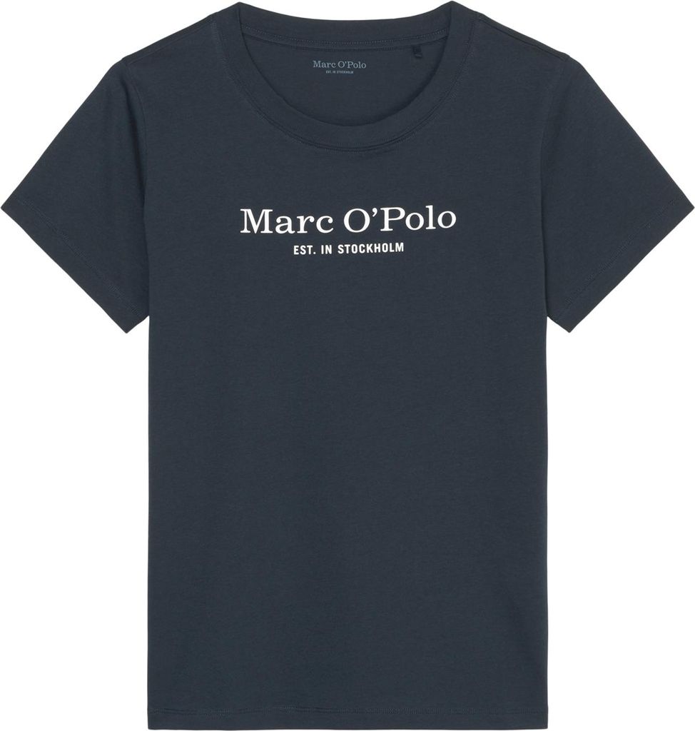 Marc O ́Polo Damen T-Shirt Mix & Match Baumwolle - Blau - Größe XS