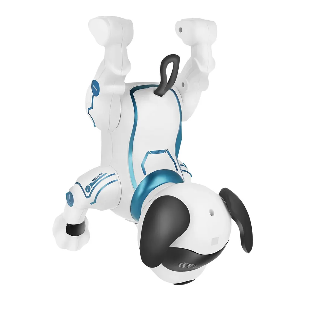 Robot Chien Interactif pour Enfant - Jouet Télécommandé Éducatif Blanc - 17
