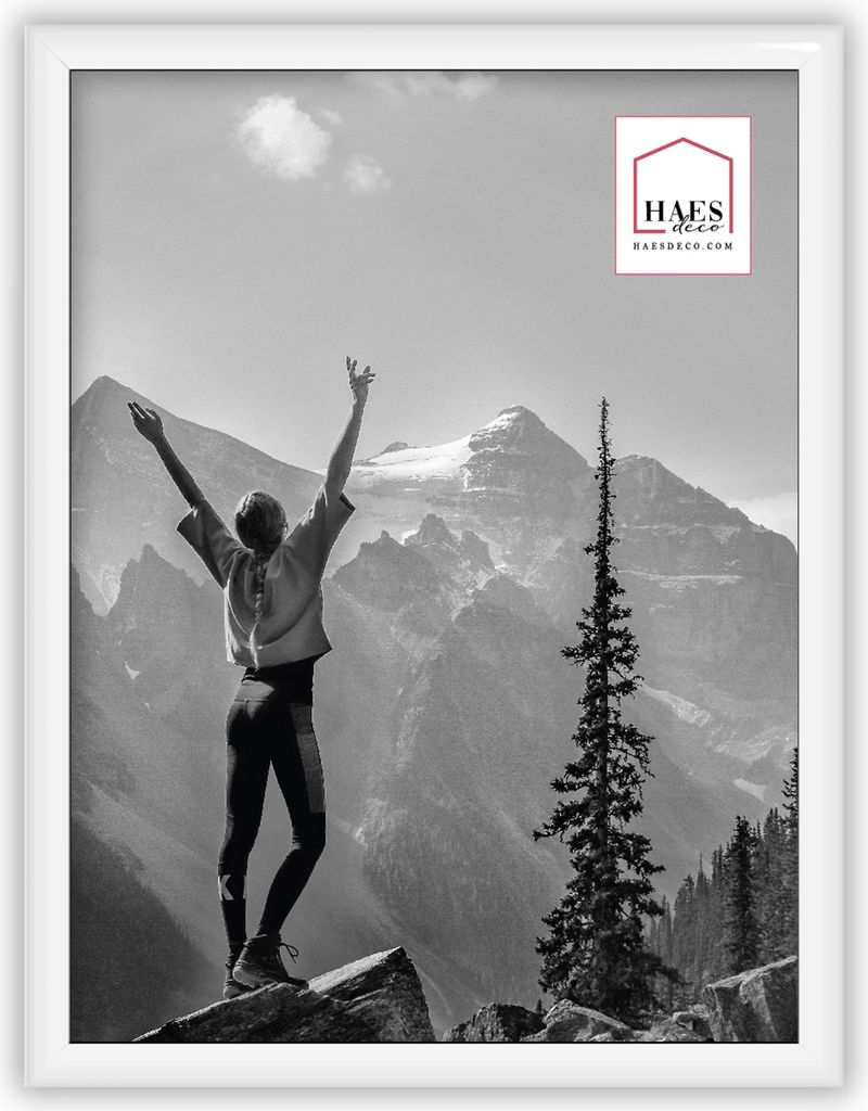 Haes Deco Easy Frame Fotorahmen aus Kunststoff, weiß, 15 x 20 cm