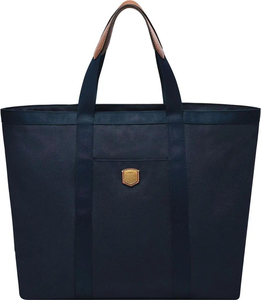 Fossil Sac à Main Hayes Tote avec Fermeture Éclair Coloris Navy Blue