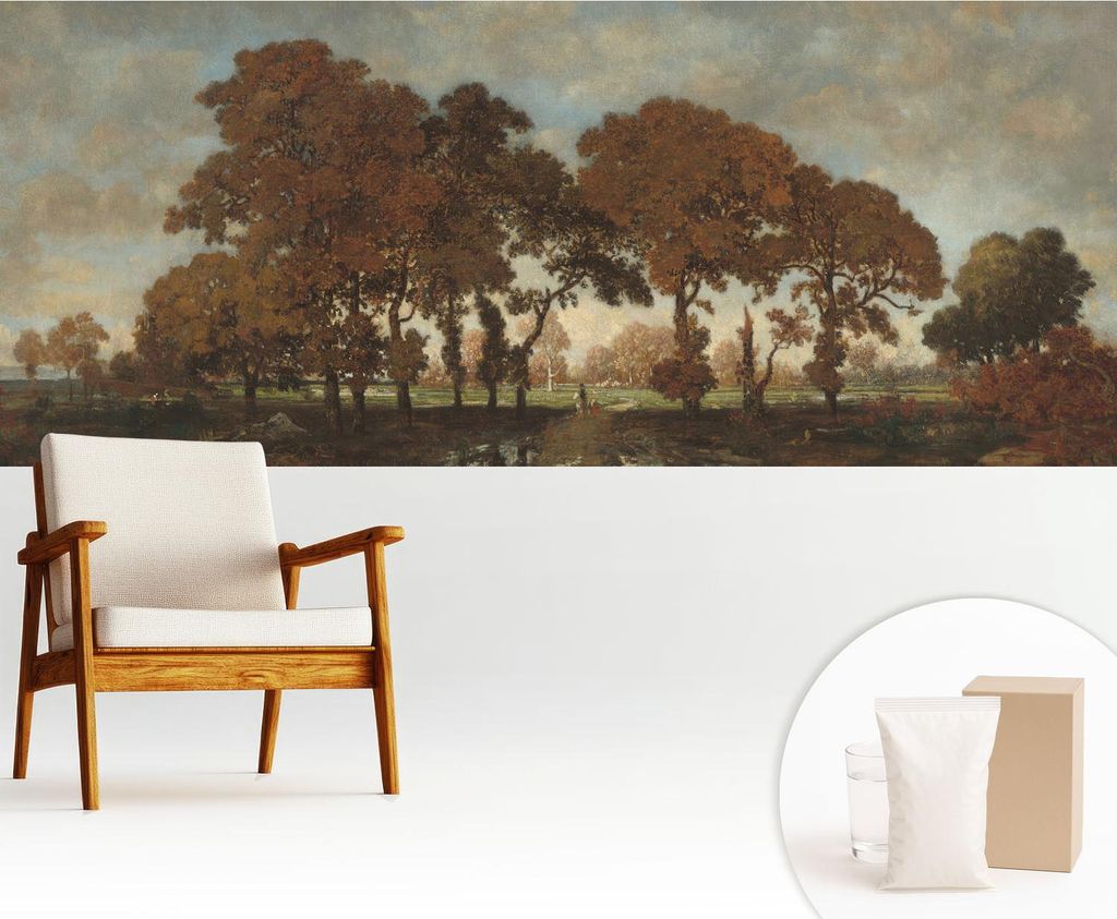 Fototapete - 250x104 cm - Tapete - Wandtapete - Wandbilder - Dekofolie - Tapete Folie - Wand - Dekoration - Wohnzimmer - Idyllische Landschaft