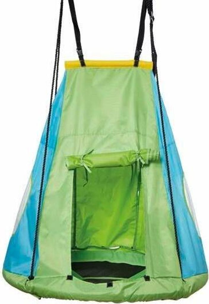 schaukelzelt für Nistschaukel 110 cm grün/blau Produktbild 