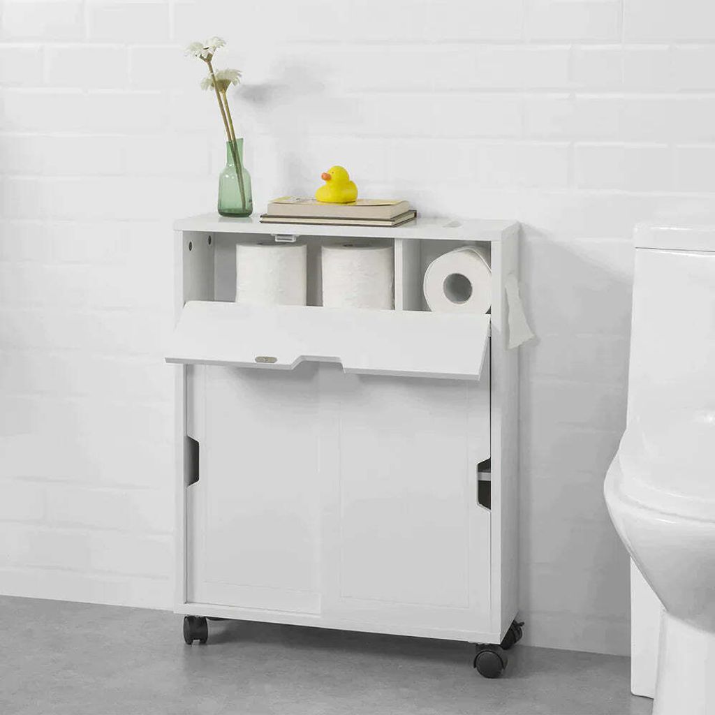 Badkamer-Toiletpapier-Opbergkast mit Rollen