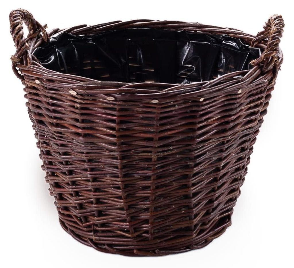 Wiklinowy Świat - Weidenkorb Ø55cm - Kaminholzkorb, Kartoffelkorb, Obstkorb, Füllkorb Kiepe Gartenkorb, Henkelkorb Weidengeflecht für Einkauf, ...