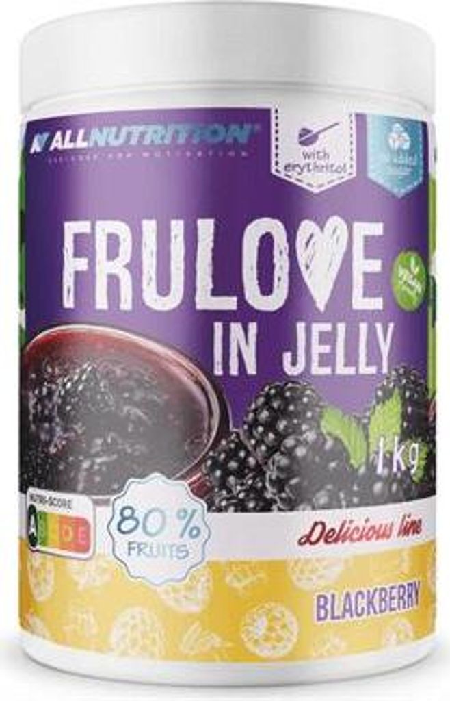 ALLNUTRITION FRULOVE In Jelly Blackberry 1000g Marmelade Früchte