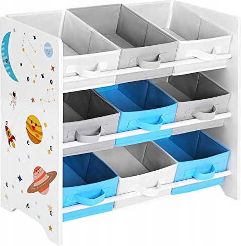 Valora Spielzeug-Bücherregal GKR33WT - Kompaktes und verspieltes Bücherregal fürs Kinderzimmer