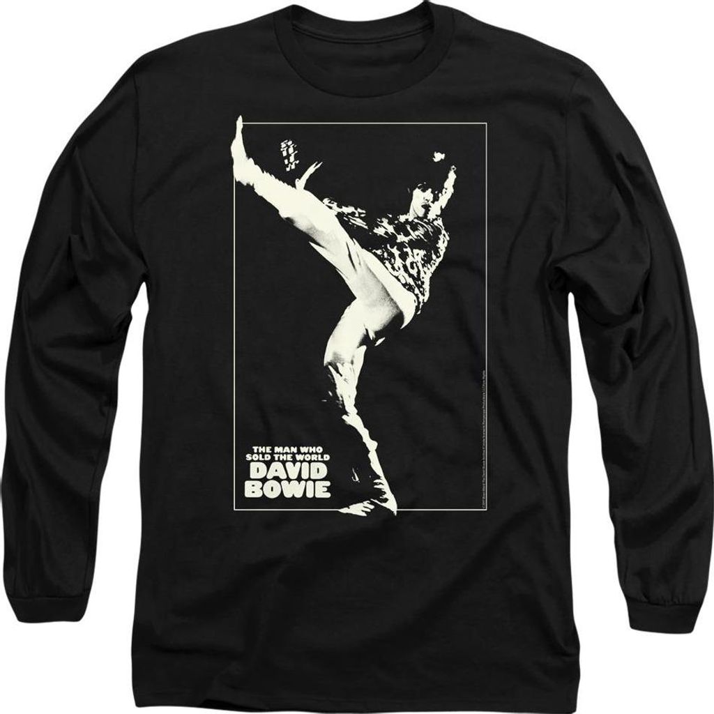 David Bowie - "The Man Cover" T-Shirt für Herren/Damen Uni TV9363 (L) (Schwarz)