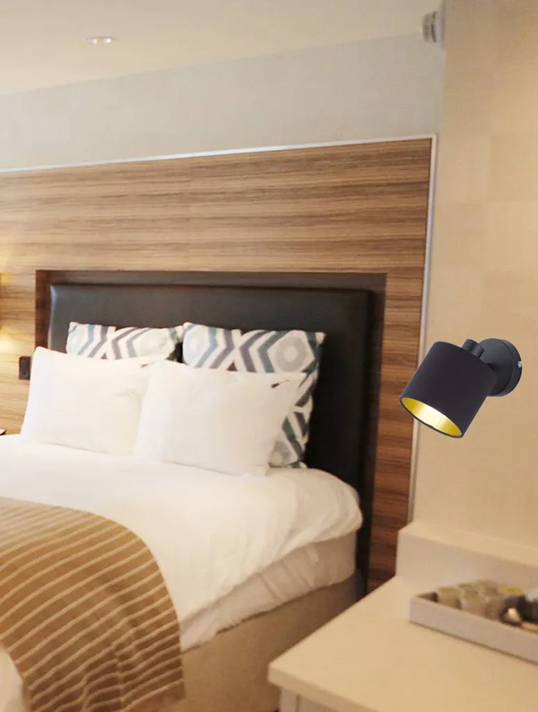 Lampada da parete a spot TOMMY nero RL R80331079 - 5