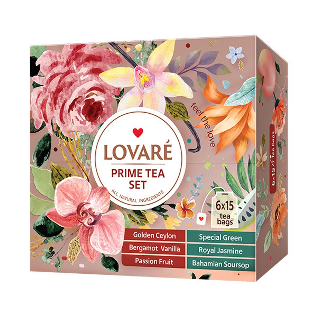 LOVARÉ Prime Tee-Set 157,5g (90 Beutel, Teesammlung)