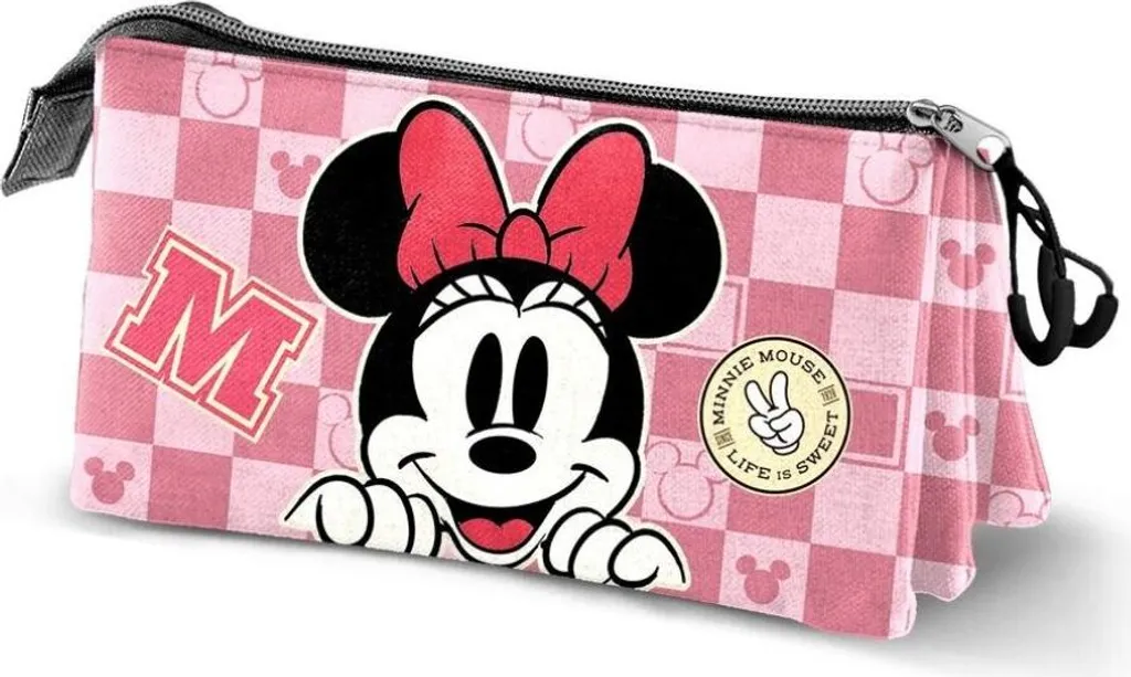 Disney Minnie Journey Trousse Triple Garnie : Plumier Fille 3 Compartiments