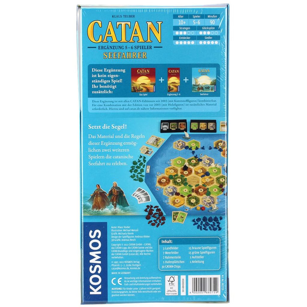 Catan Board Game Expansion - Traders & Barbarians 5-6 Player Extension