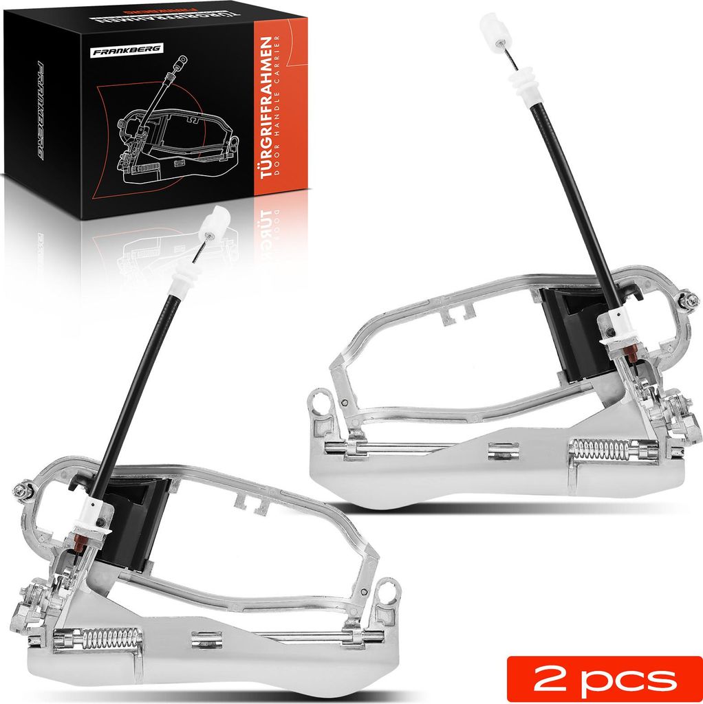 Frankberg 2x Türgriff Türgriffträger Hinten Links Rechts für BMW X5 E53 2000-2006