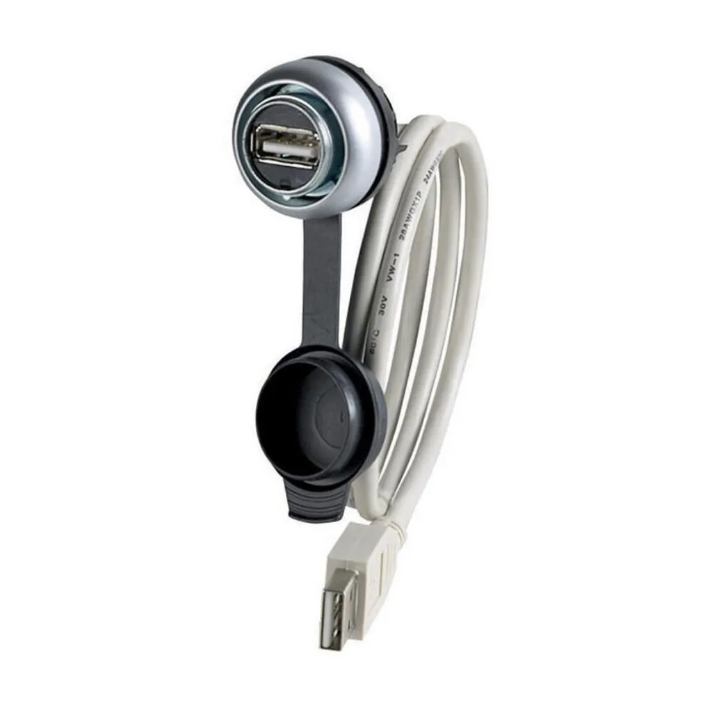 EATON Prise USB à Encastrer 5V 500mA avec Câble 60cm - Connectique Fiable