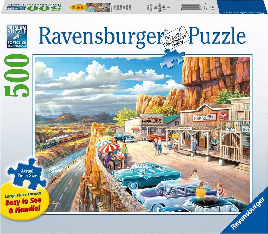 Puzzle RAVENSBURGER Fermata dell'autobus XXL 500 pezzi Immagine del prodotto 