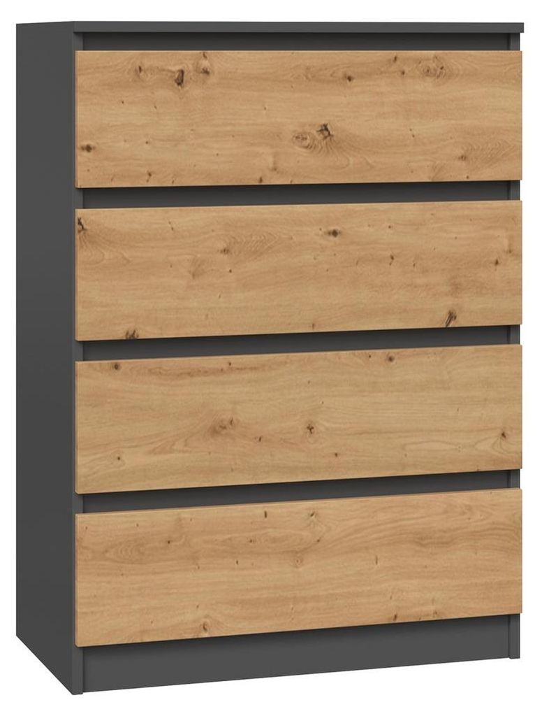 Topeshop M4 ANTRACYT/ARTISAN, Anthrazit, Eiche, 4 Produktbild 