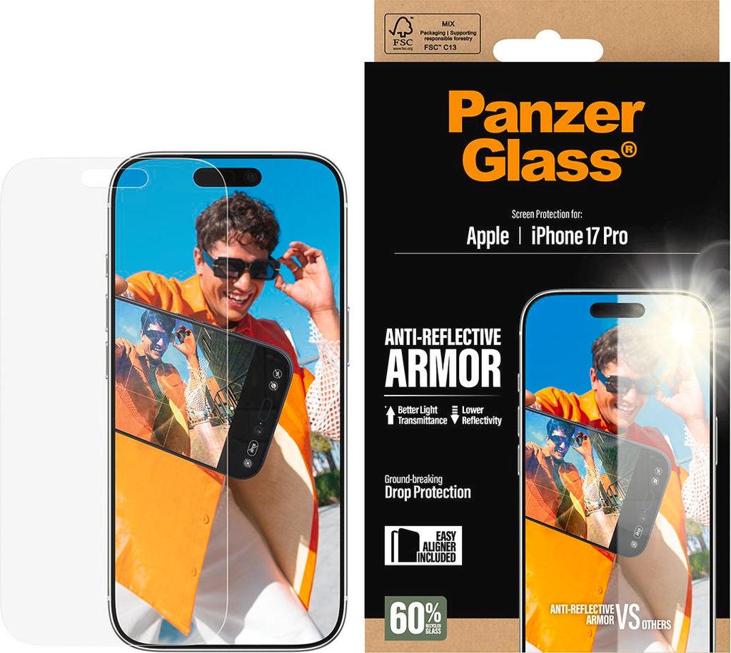 PanzerGlass ® Anti-Reflective Armor Screen Protector iPhone Zdjęcie produktu 