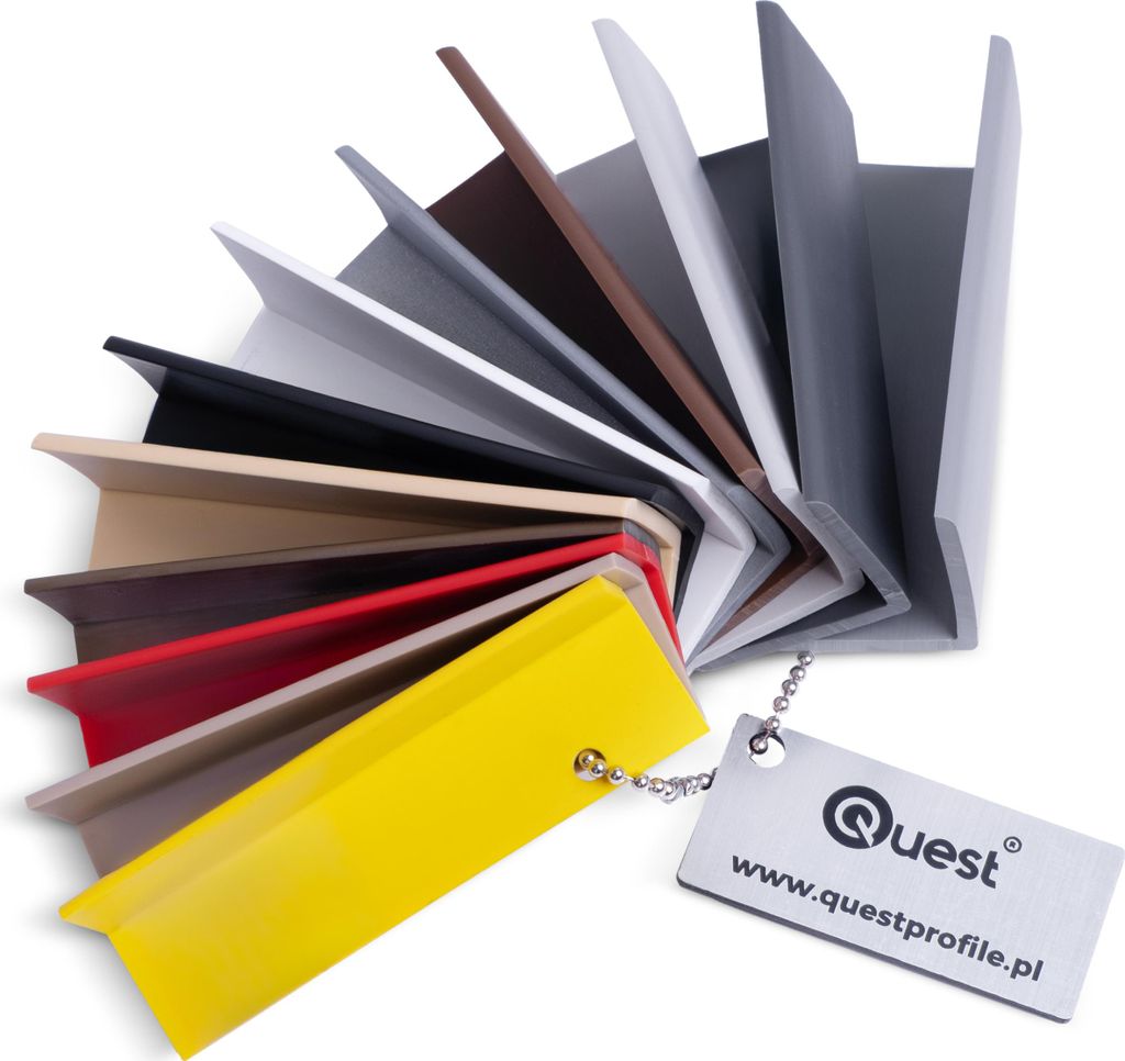 QUEST PVC-Weich Winkelprofil Musterset (KM27,35,40), mehrfarbig