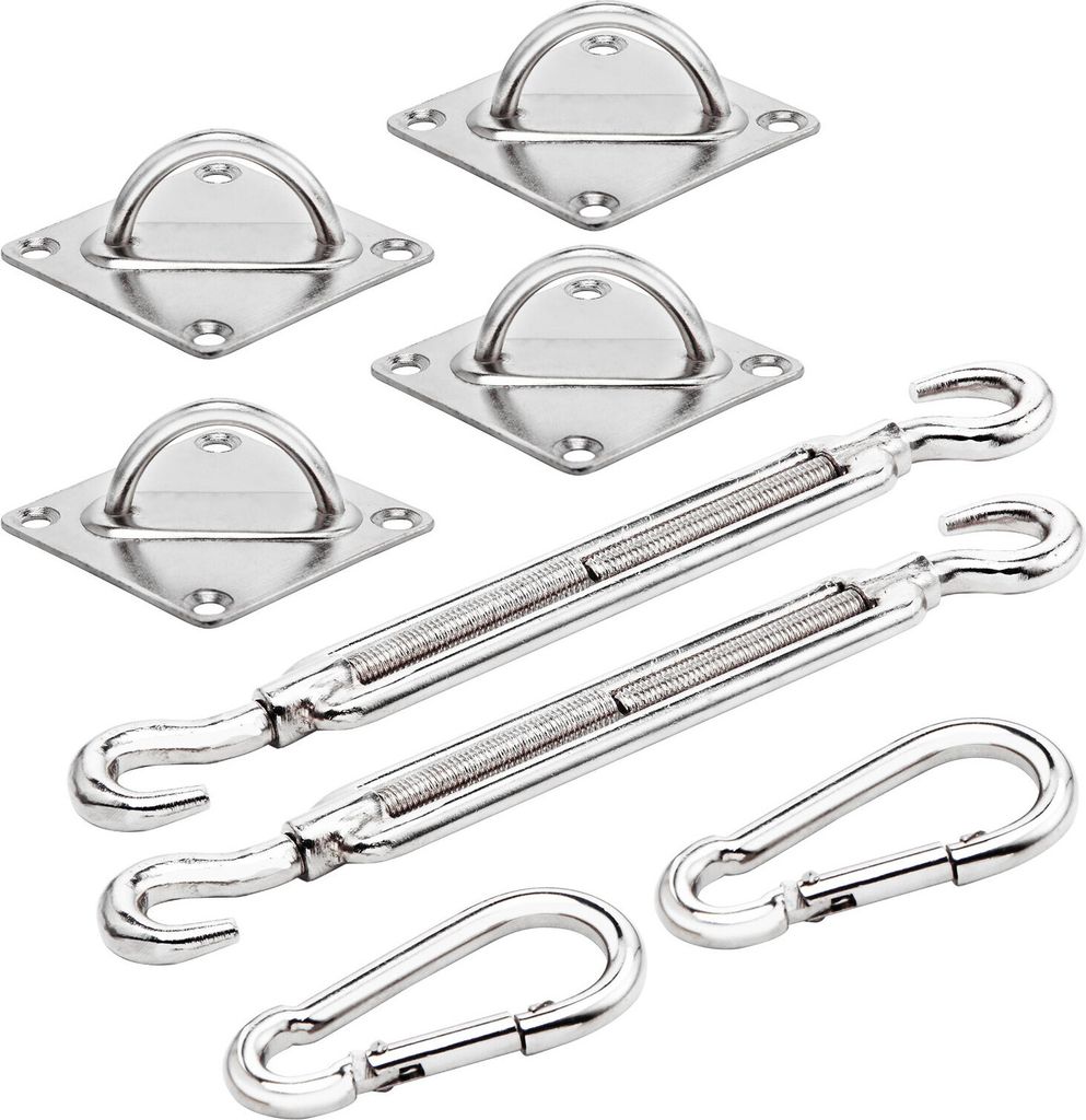 DETEX® Sonnensegel Befestigung 24-teilig Kit Sichtschutz Produktbild 3