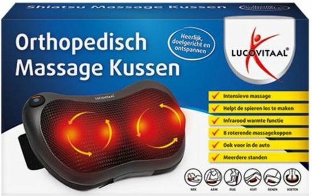Lucovitaal Shiatsu-Massagekissen (1 Stück)