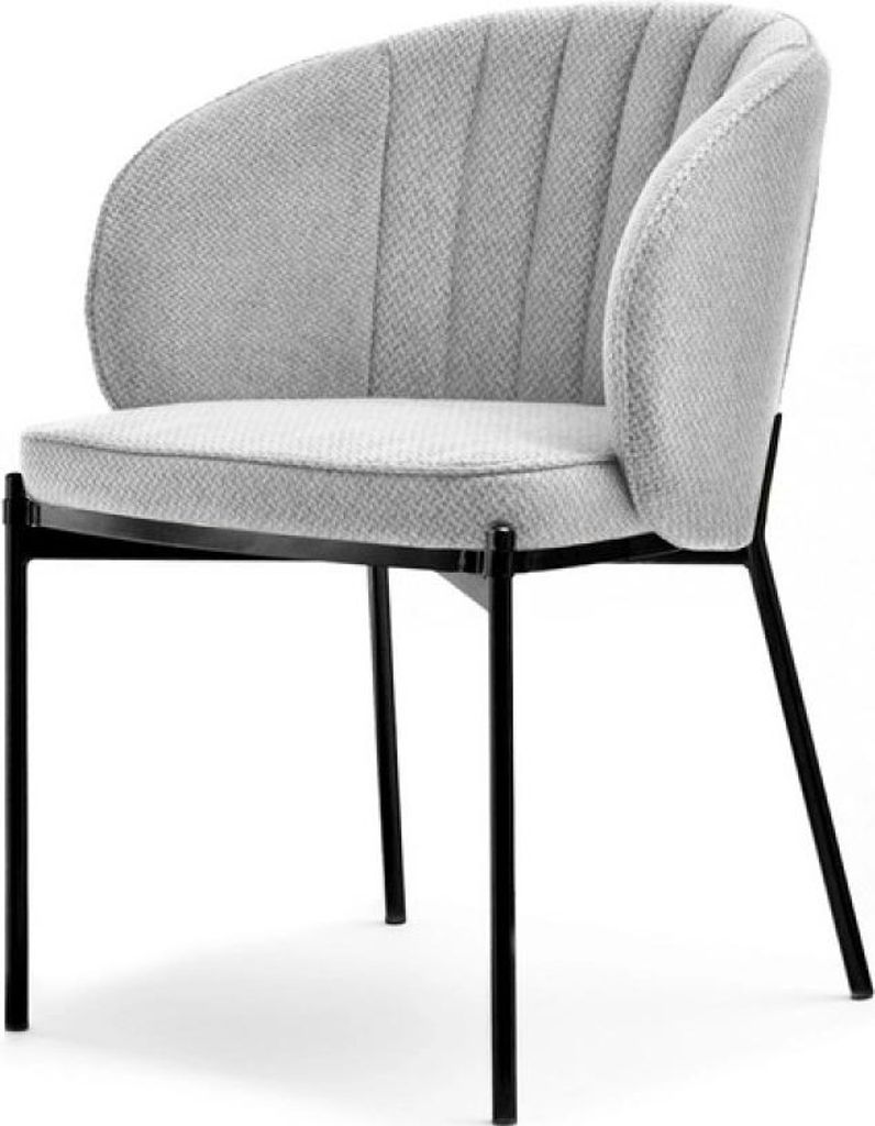 IMANI Polsterstuhl für Esszimmer - grau/schwarz