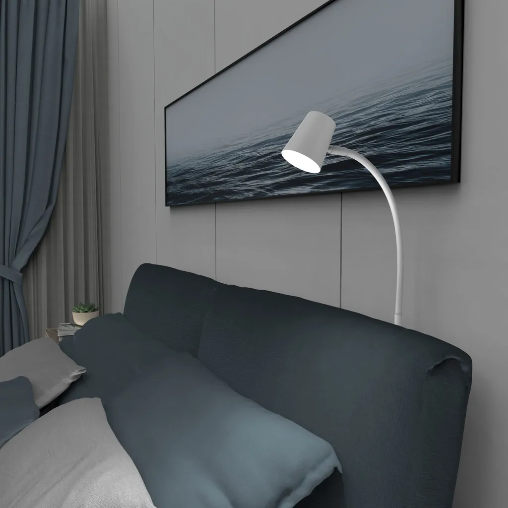 Liseuse LED flexible blanche à intensité variable Kalb en pack de 2 - 5