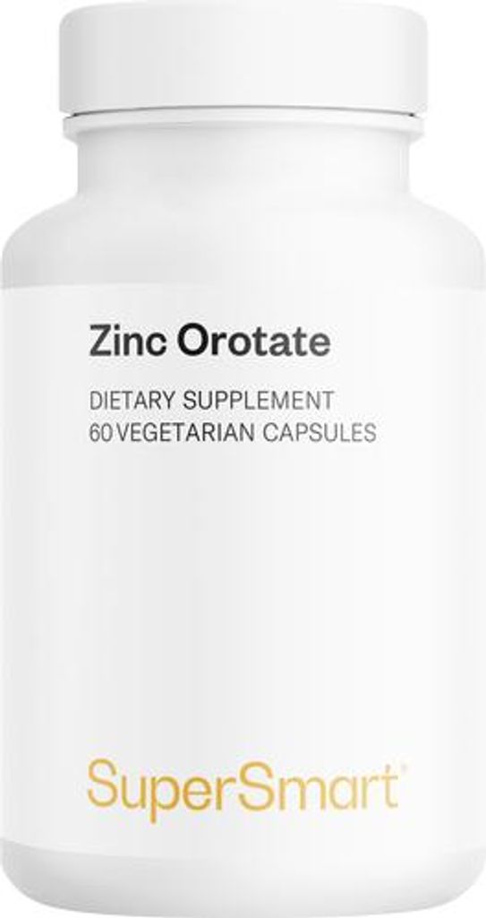 SuperSmart Zinc Orotate Dietary Supplement - 60 Vegi-Kaps