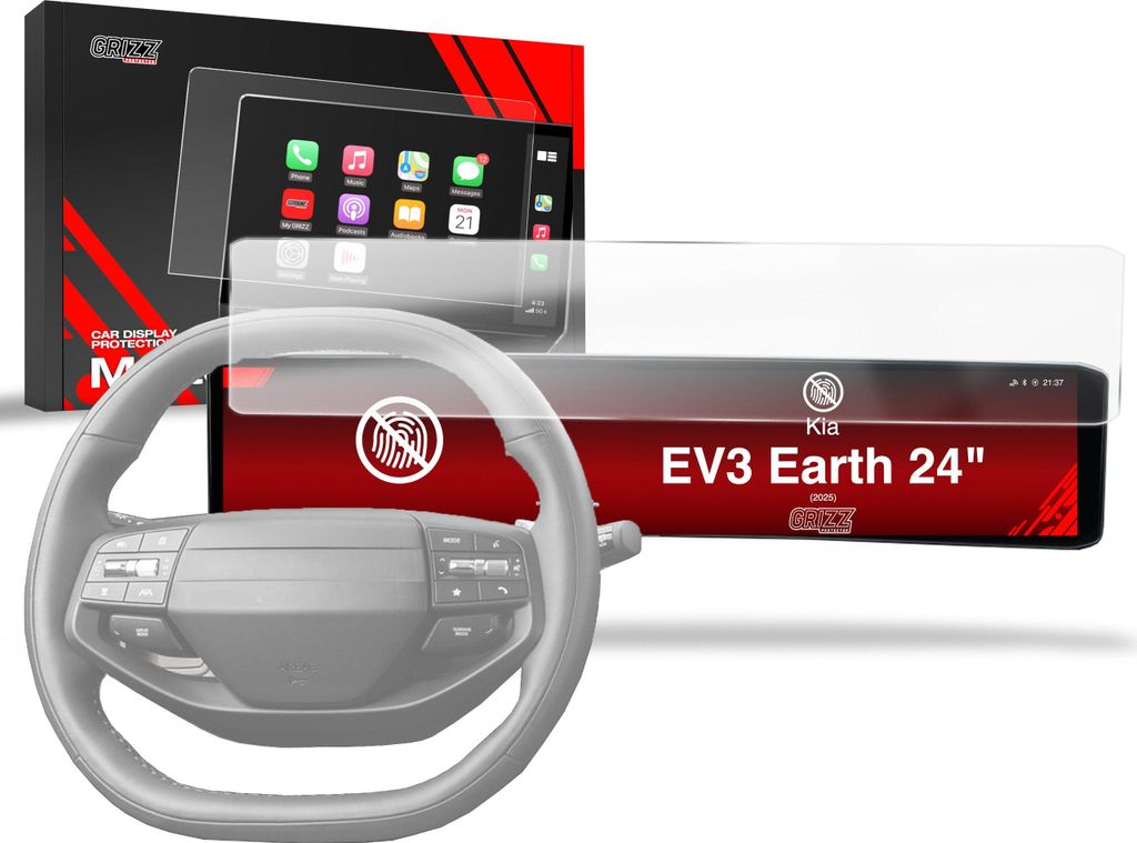 Matte Autodisplayfolie für Kia EV3 Earth 24" (2025), Grizz Protector
