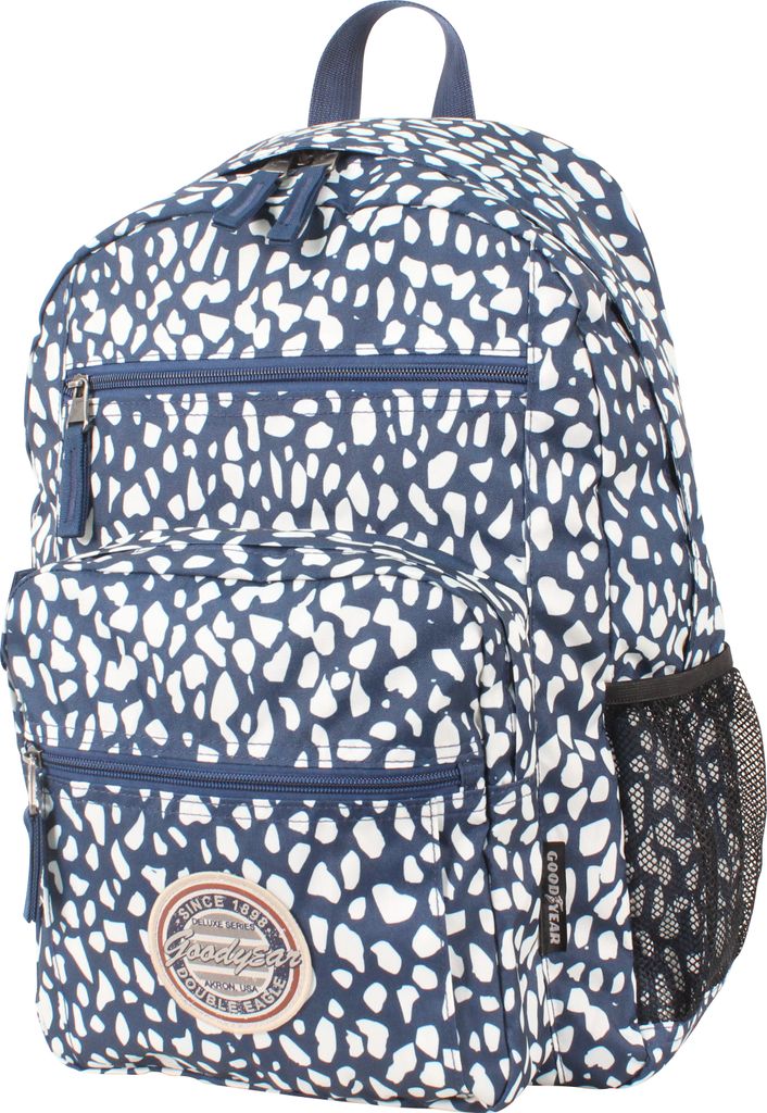 Goodyear Rucksack "Chopper" mit Laptopfach, blau/Druck, 43x20x32 cm; G00304.39