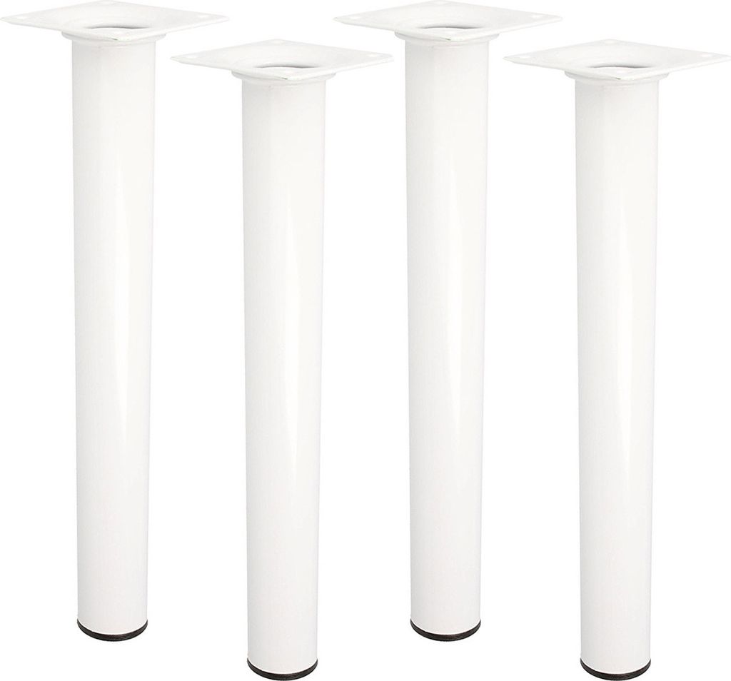 4er Set Möbelstützen Weiß Möbelbeine Höhe 300mm Möbelfüße Tischbeine Couchfüße ø 30mm Schrankfüße