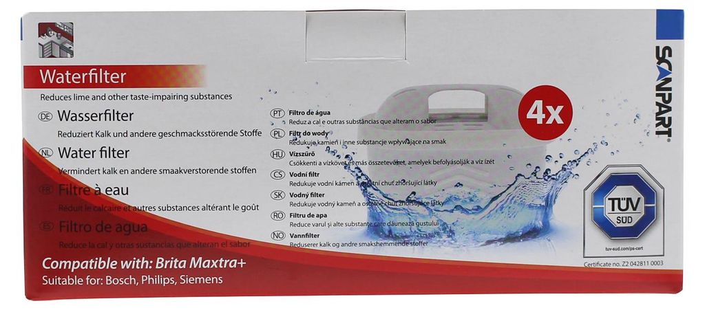 SCANPART 2790000454, 4 Stück(e), Wasserfilterkartusche Produktbild 