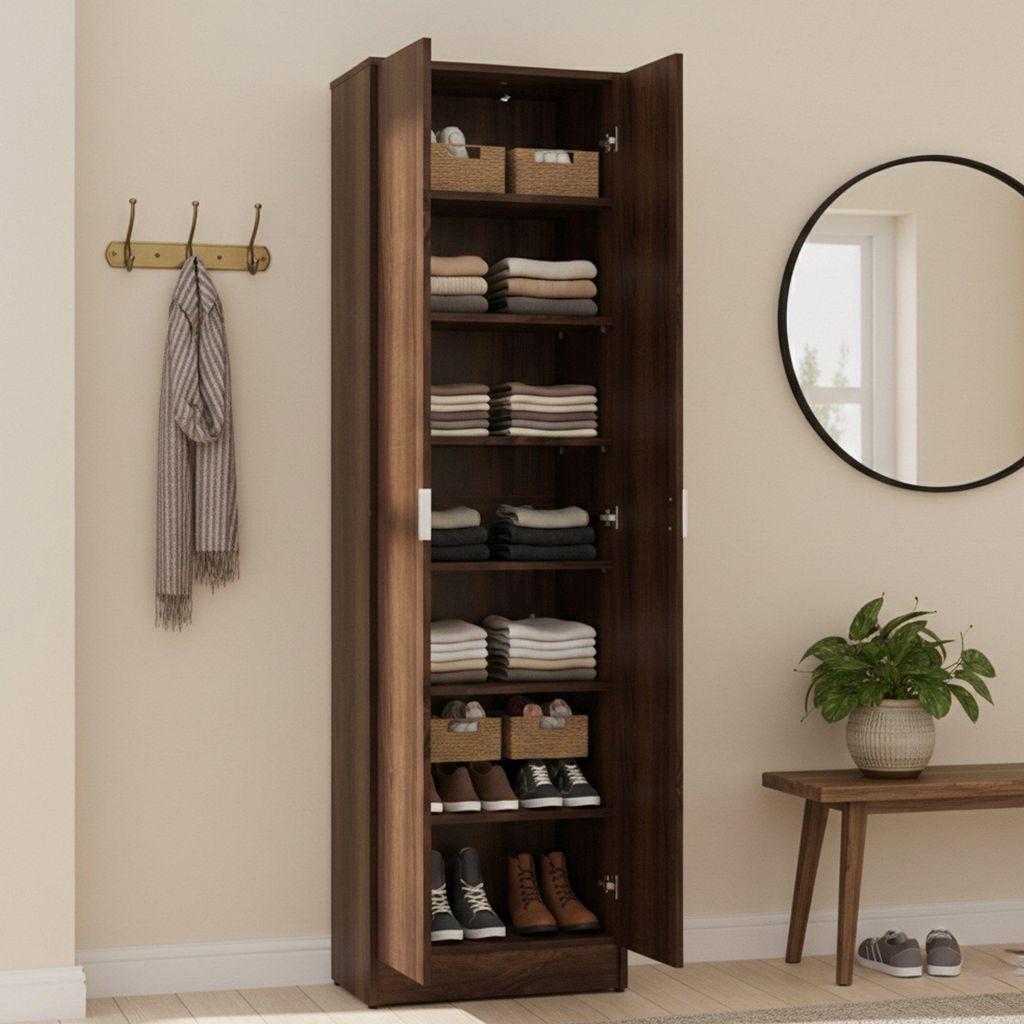 Dmora Schuhschrank Delizia 60x33x192h cm Nussbraun, 6 Produktbild 