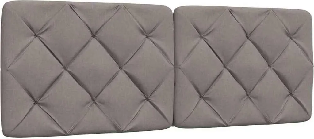 Testiera Imbottita 140 cm Taupe - Cuscino Arredo Letto di Design