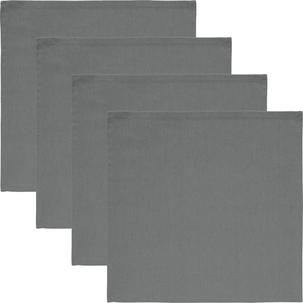 REDBEST Serviette Tulsa" 4er-Pack grau 40x40 cm"