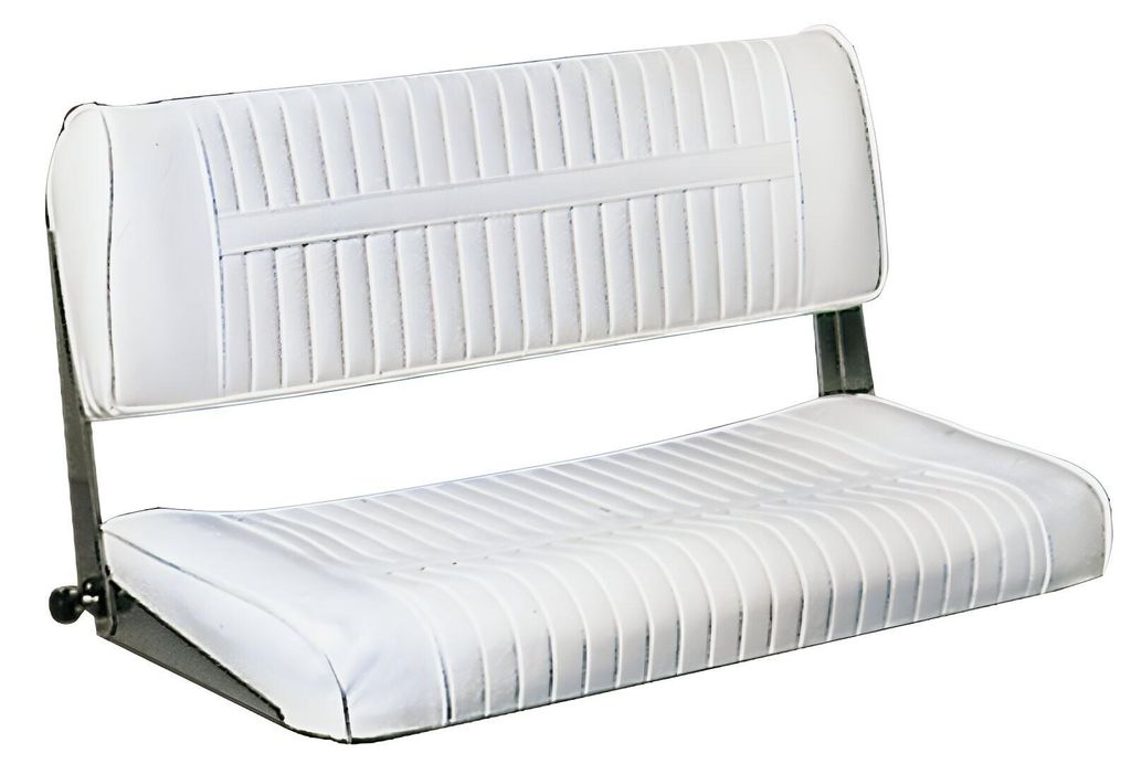 2er Bootssitzbank klappbar, 800 oder 900 mm breit, Bootssitz mit Moltoprenfüllung & Skai-Kunstleder, für Boote & Camper Größe: 900 mm