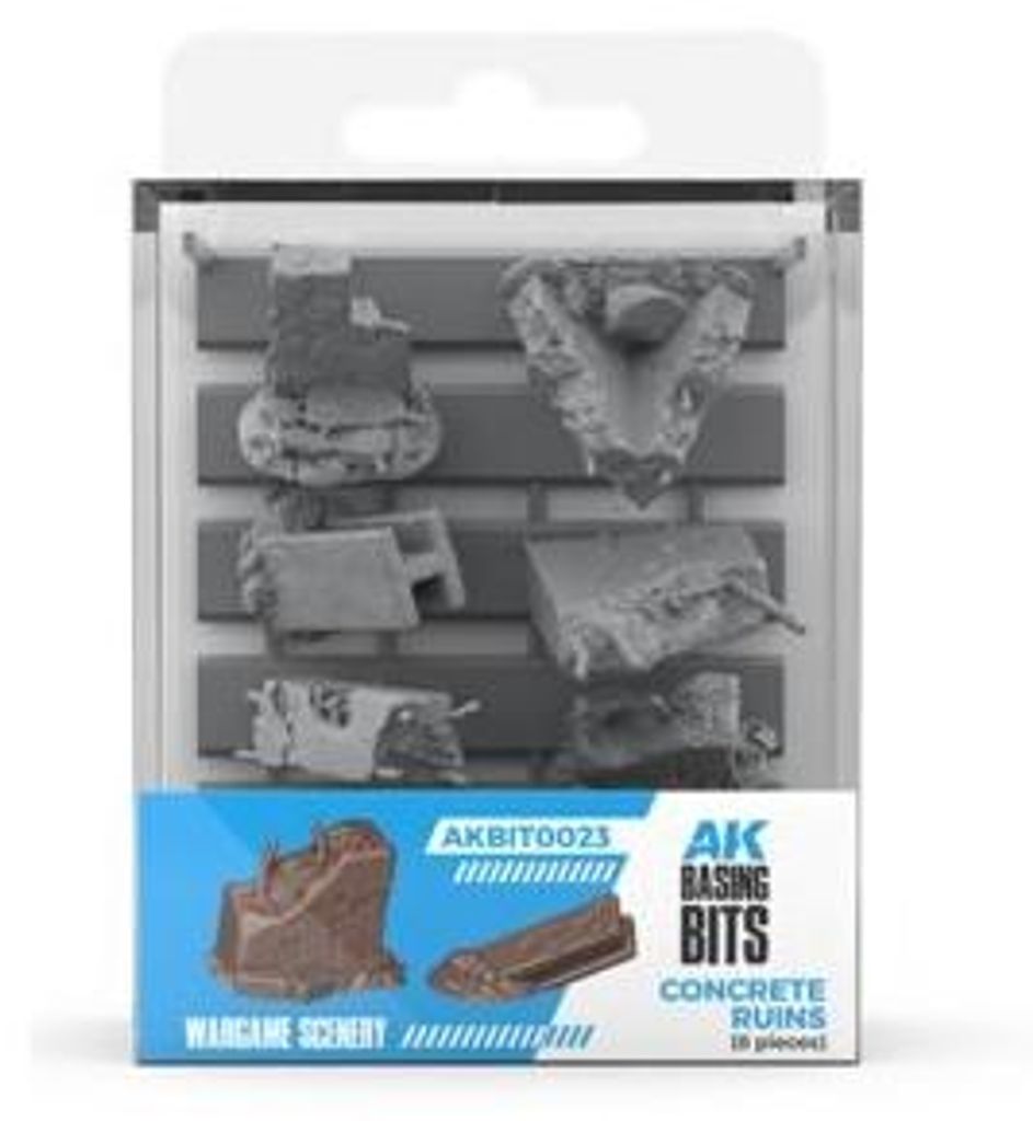 AK Interactive Concrete Ruins (8pcs) (AK-BIT0023)