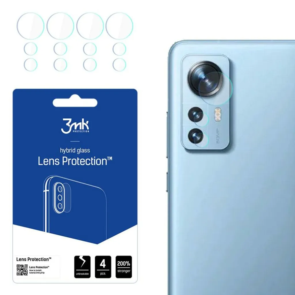 Protezione Lente Xiaomi 12 / 12X 3mk Lens Protection - Vetro Ibrido 7H