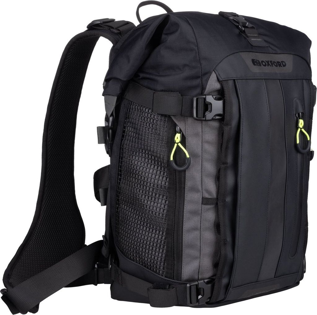 Wasserdichter Rucksack in Anthrazitgrau mit Schwarz Oxford Produktbild 