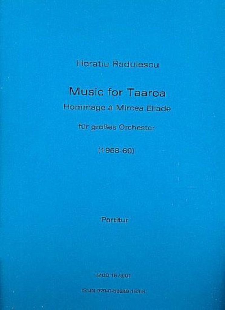 Music for Taaroafür Orchester