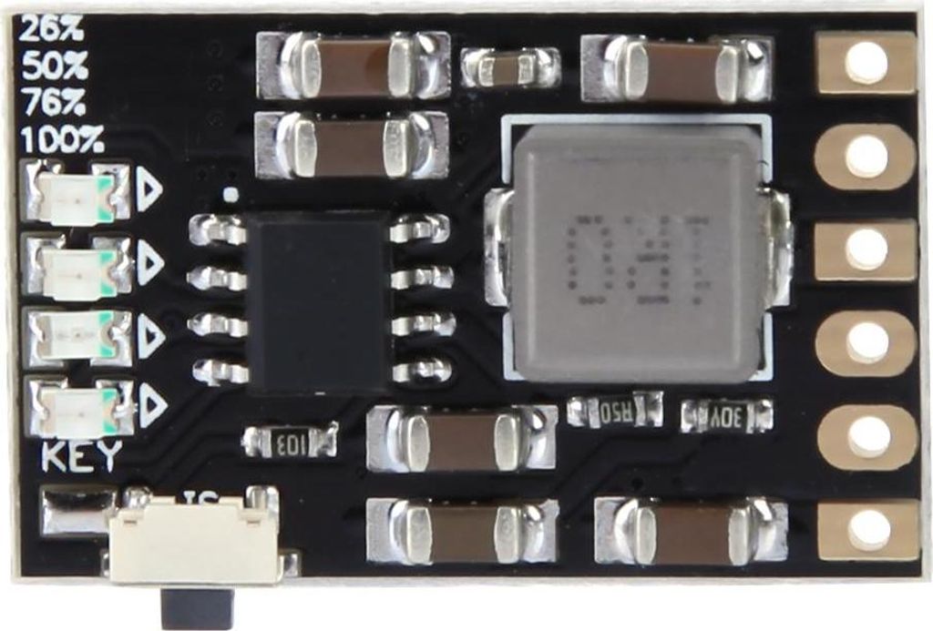 2A 5V 4in1 Ladermodul mit integriertem Schutz für 3,7V/4,2V Li-Ionen Akku – Überstrom-, Überspannungs-, Kurzschluss- und Übertemperaturschutz