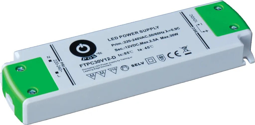 Transformateur LED Dimmable 24V 30W 1.25A - Alimentation IP67 Étanche