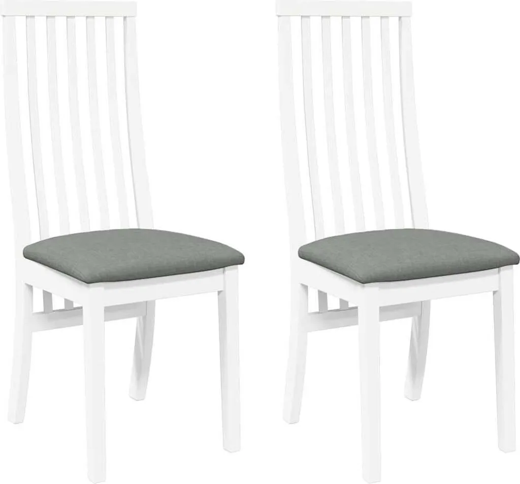 Coppia Sedie Bianco Shabby in Legno Massiccio - Offerta Ecommerce