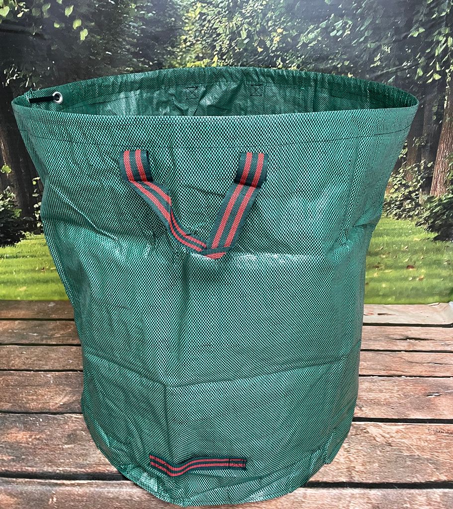 Daxoon 272L Gartenabfallsäcke Wiederverwendbare Faltbare Gartensack mit Griffen Zur Müllspeicherung 