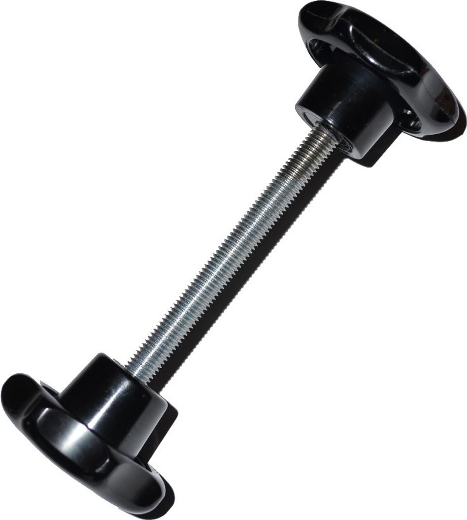 1 Stück - Sterngriffschraube M8 x 50 mm DIN6336 A schwarz Ø 40 + Sterngriffmutter