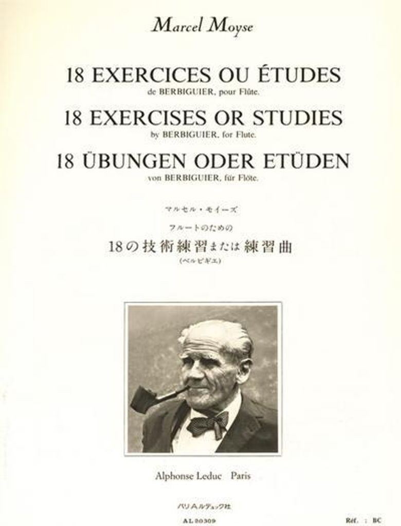 18 Exercices ou étudespour flûte
